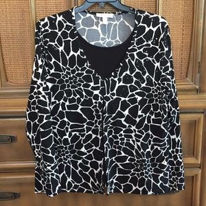 JM Collection one piece sparkly top